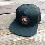Christian Black snapback flat bill cap hat by DonKeySpeaksUp