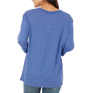 Christian Unisex Vintage Royal Blue Long Sleeve T-Shirt by DonKeySpeaksUp