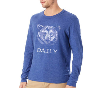 Christian Unisex Vintage Royal Blue Long Sleeve T-Shirt by DonKeySpeaksUp