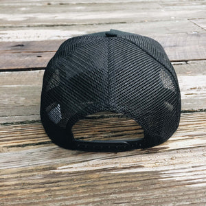 Christian Black snapback flat bill cap hat by DonKeySpeaksUp