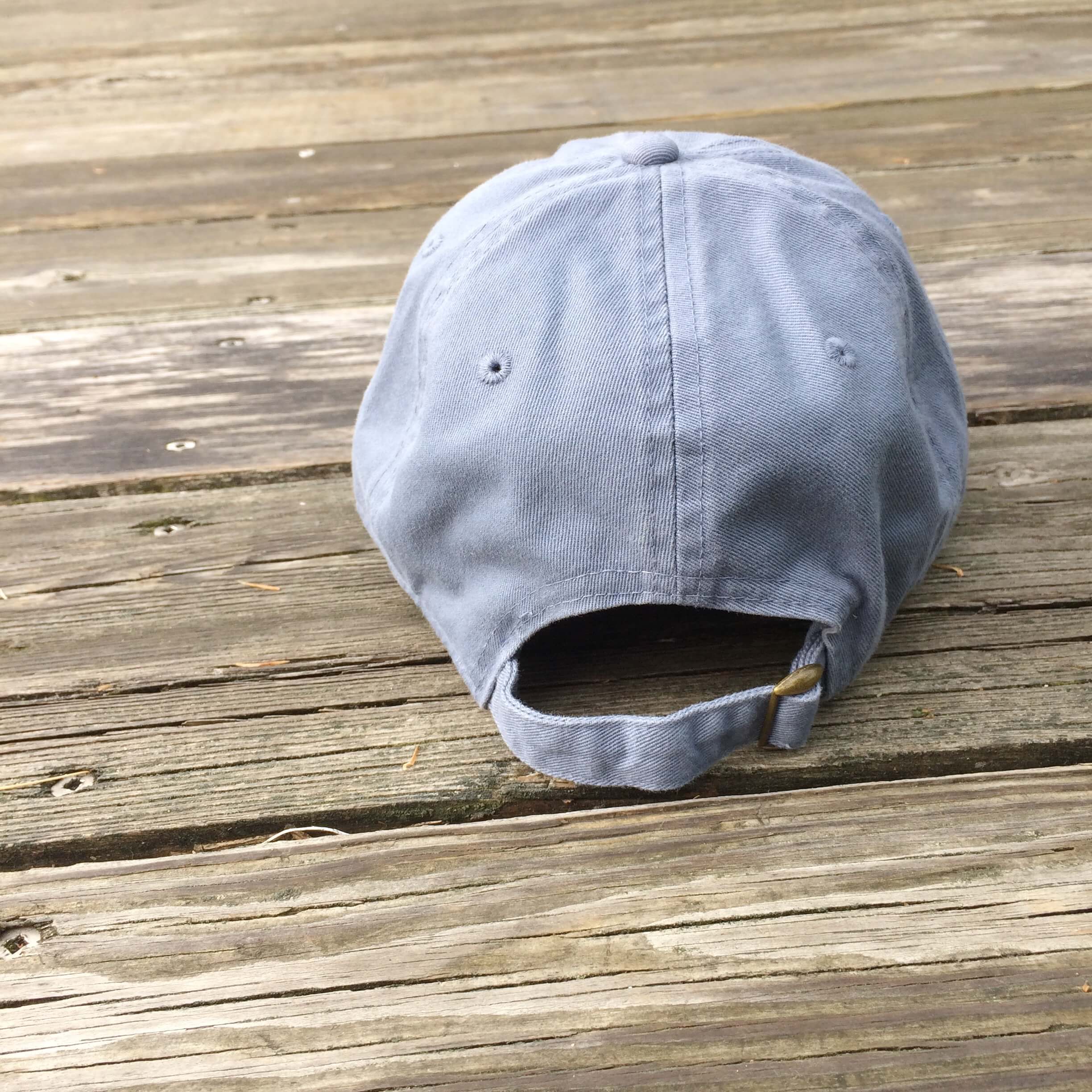 Christian blue twill dad bear cap hat by DonKeySpeaksUp