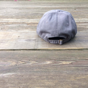 Christian charcoal gray twill dad rabbit hare hair cap hat by DonKeySpeaksUp