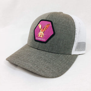Christian brown rabbit hare hair trucker cap hat by DonKeySpeaksUp